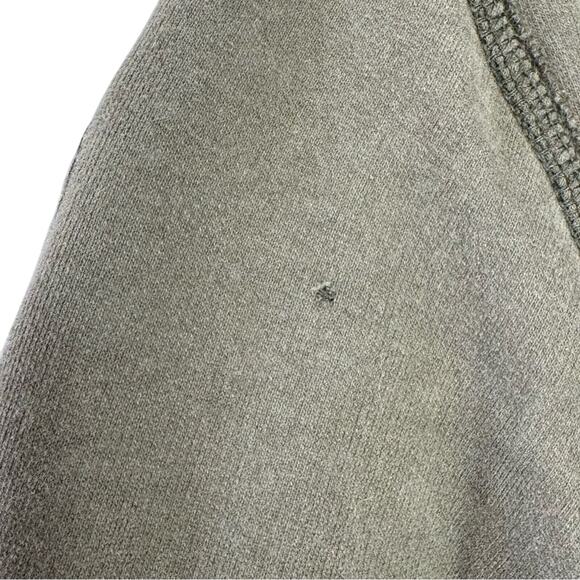 Y2K American Eagle Green Hoodie Pullover Sweatshirt Logo patch Men's Small AE - Picture 6 of 8